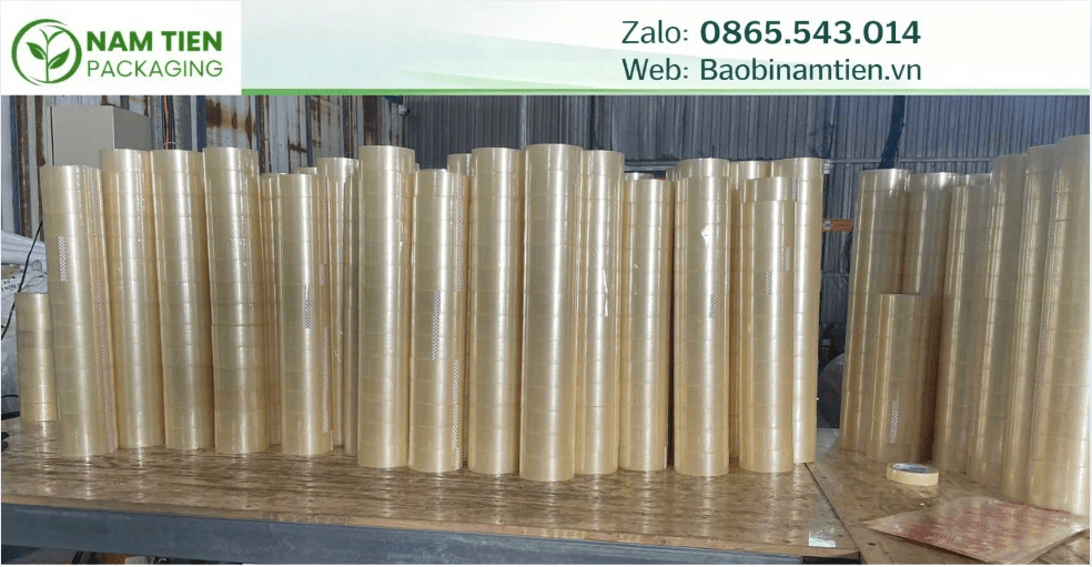 Băng keo trong dán thùng